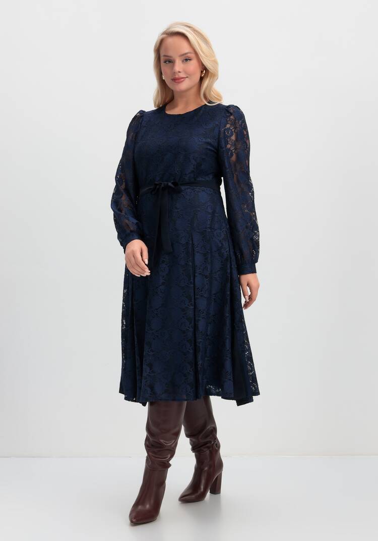 Платье с комбинированными складками на юбке шир.  750, рис. 11