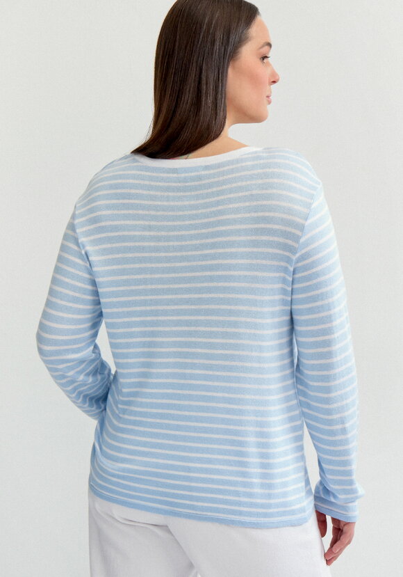 Лонгслив с рисунком в полоску шир.  580, рис. 13