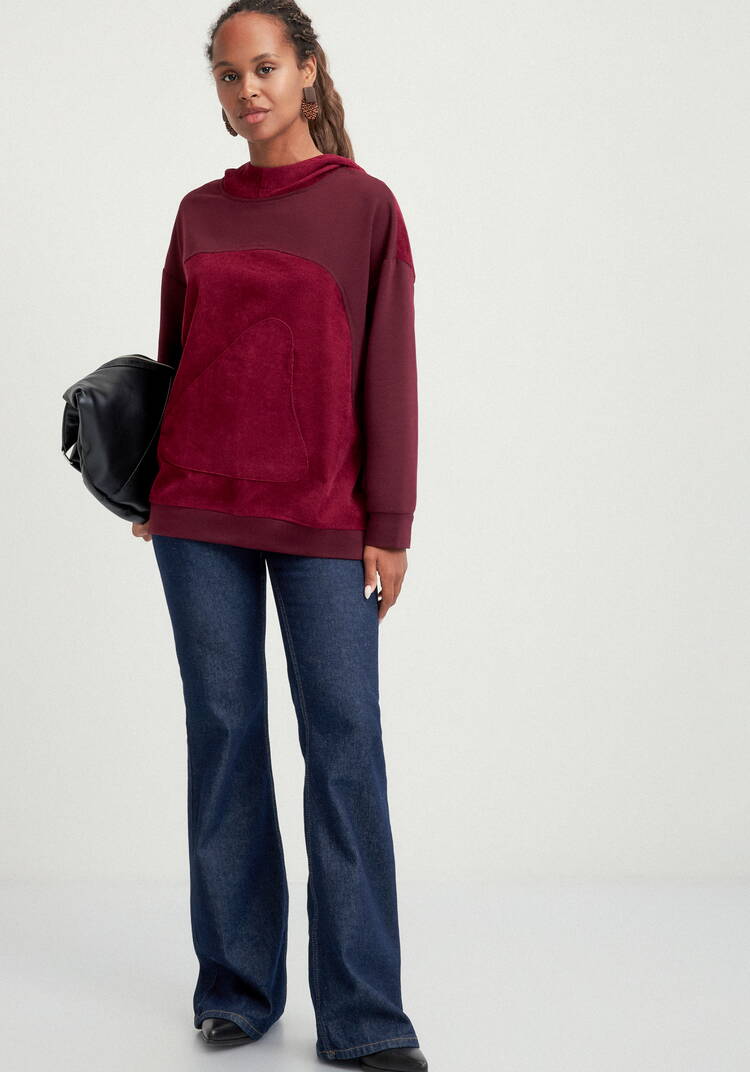 Худи оверсайз комбинированное шир.  750, рис. 25