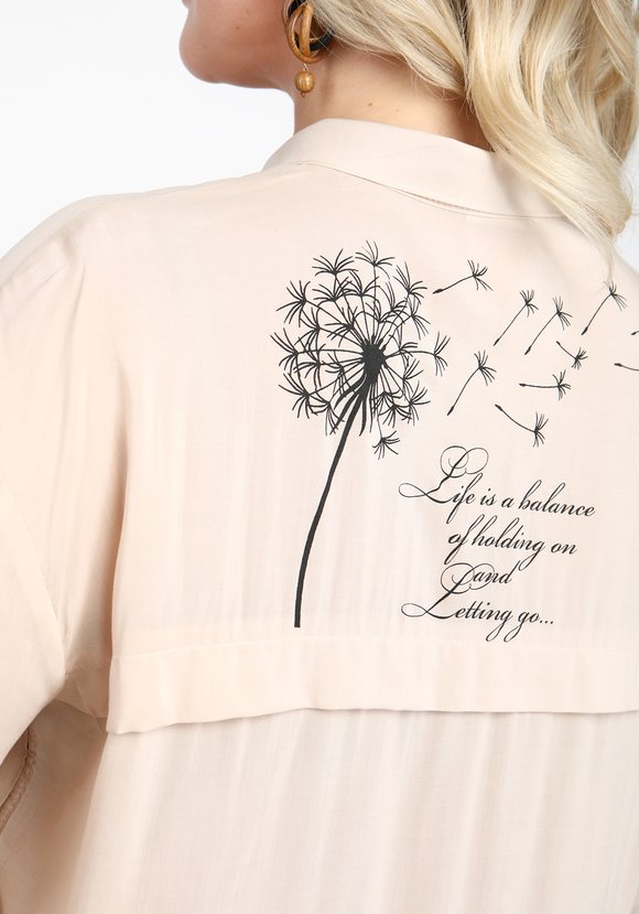 Блуза с шрифтом прямого силуэта шир.  580, рис. 8