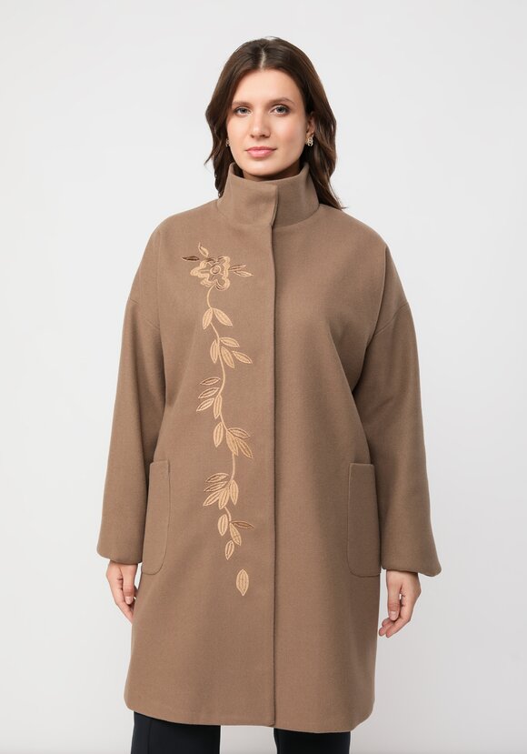 Пальто с вышивкой шир.  580, рис. 12