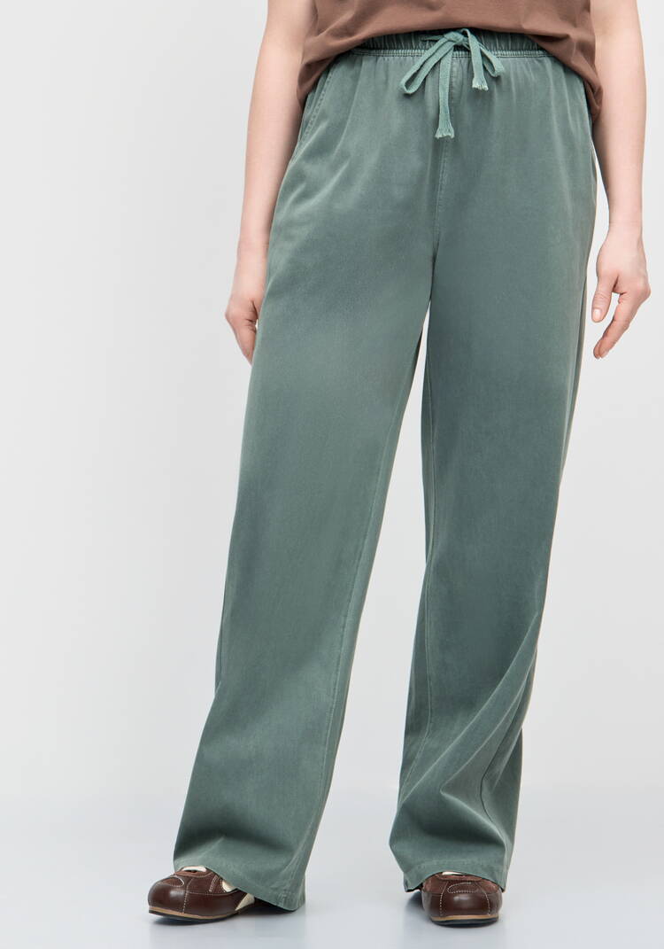 Брюки прямые от бедра с комфортным поясом шир.  750, рис. 7