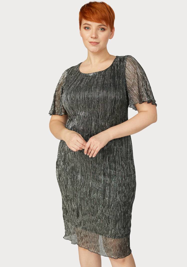 Платье из трикотажа с метанитью Даниэле шир.  750, рис. 7