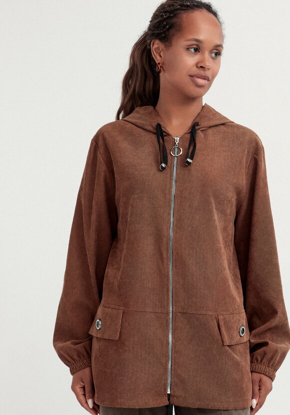 Куртка вельветовая с капюшоном на молнии шир.  580, рис. 28