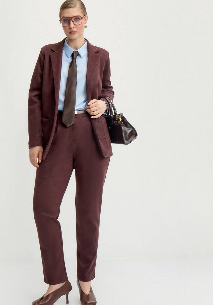 Пиджак одноборный замшевый шир.  750, рис. 2