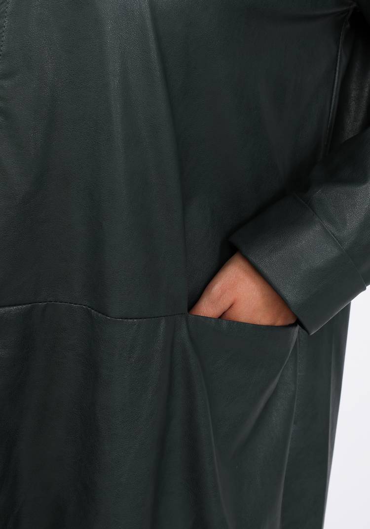 Пальто из эко-кожи на молнии шир.  750, рис. 12