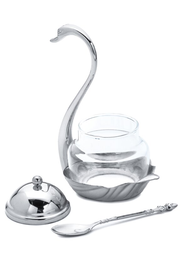 Соусник с ложкой Королевский лебедь шир.  580, рис. 2