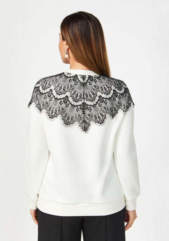 Свитшот с отделкой из гипюра шир.  580, рис. 10