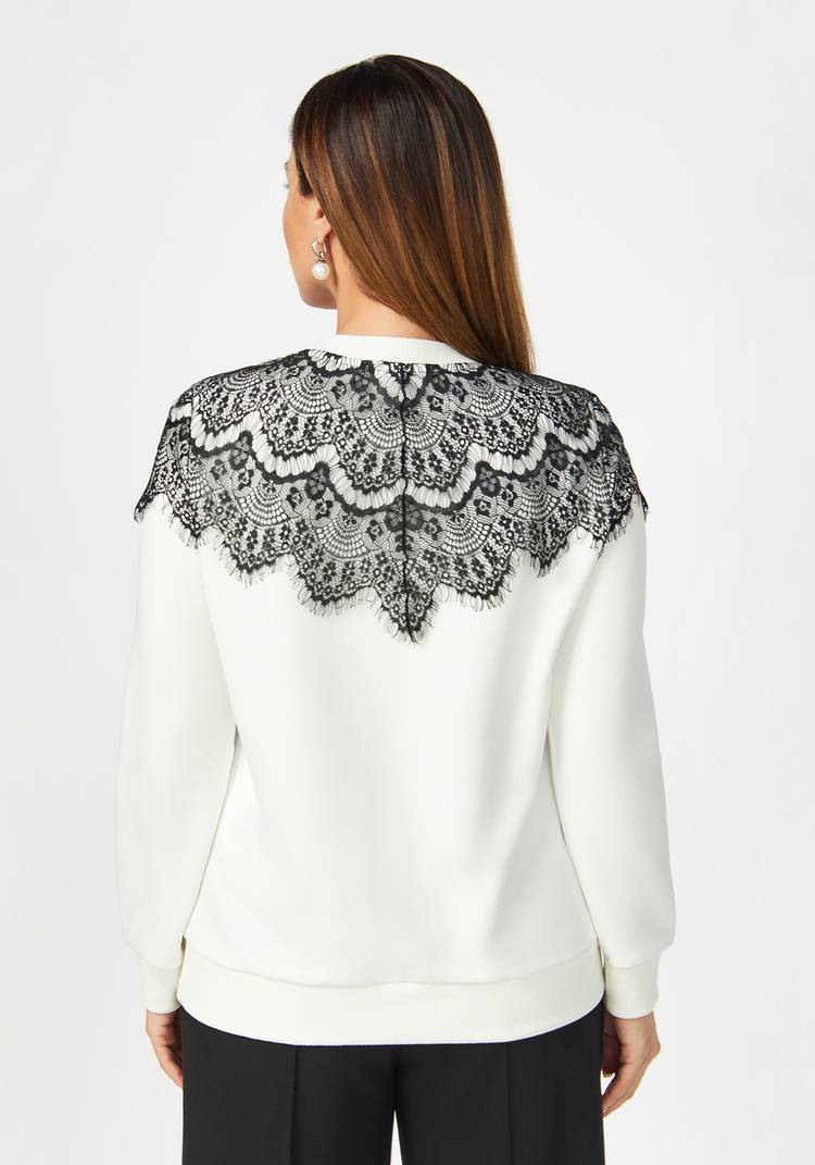 Свитшот с отделкой из гипюра шир.  750, рис. 10