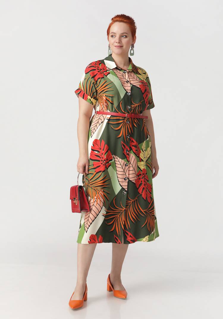 Платье-рубашка со спущенными рукавами шир.  750, рис. 6