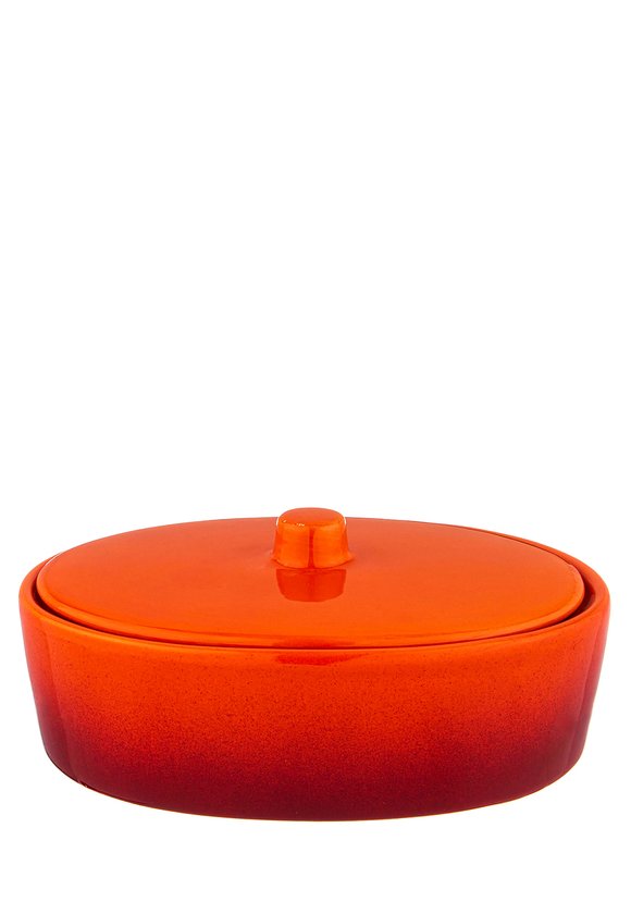 Блюдо для запекания керамическое с крышкой шир.  580, рис. 4