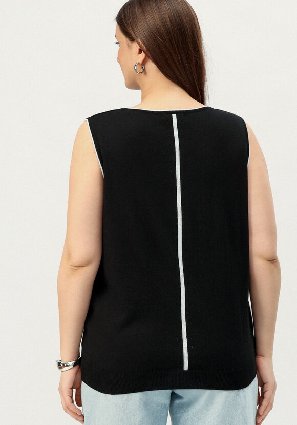 Топ с декором из метанити шир.  580, рис. 27