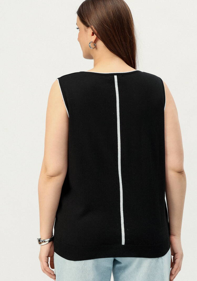 Топ с декором из метанити шир.  750, рис. 27