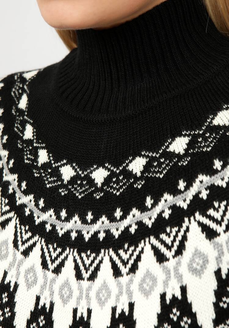 Платье вязаное со скандинавским рисунком шир.  750, рис. 5