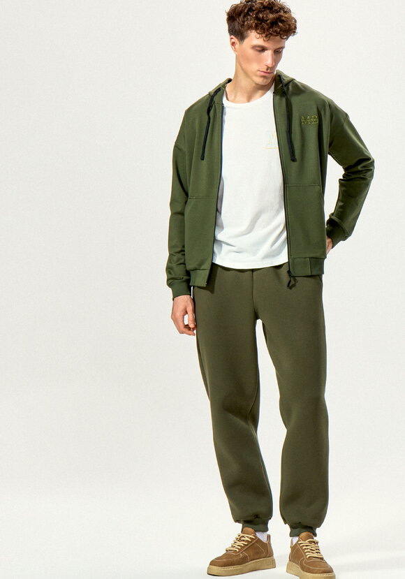 Брюки утеплённые из футера на резинке шир.  580, рис. 12