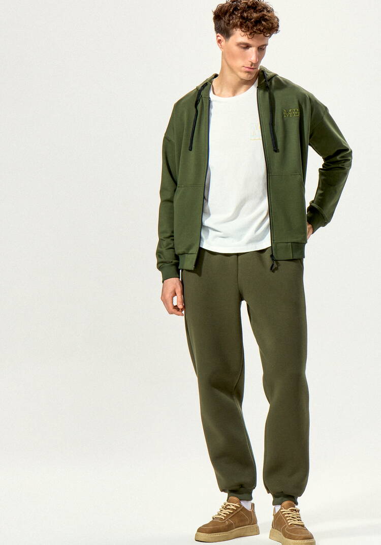 Брюки утеплённые из футера на резинке шир.  750, рис. 12