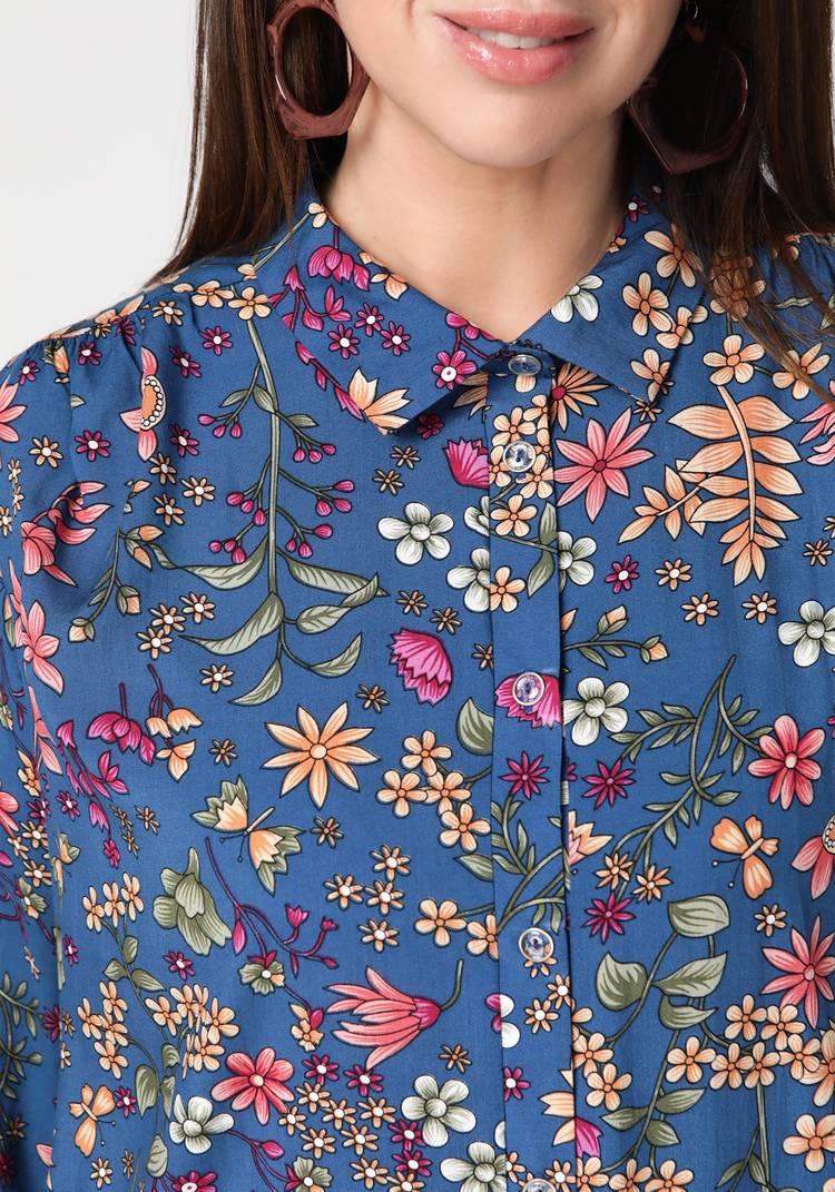 Блуза Чудесные краски шир.  750, рис. 4