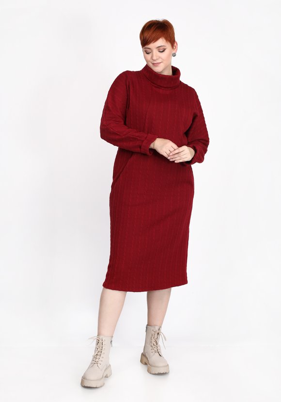 Платье свободного силуэта с воротником шир.  580, рис. 1