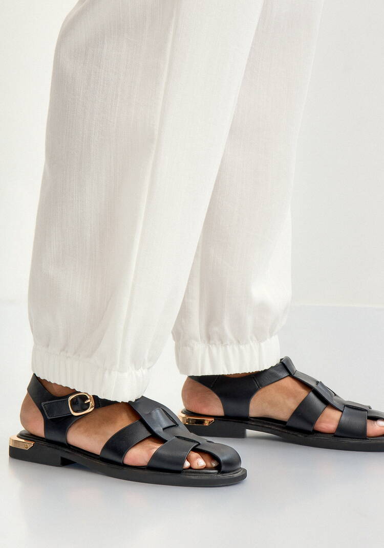 Брюки льняные на резинке по поясу и низу шир.  750, рис. 13