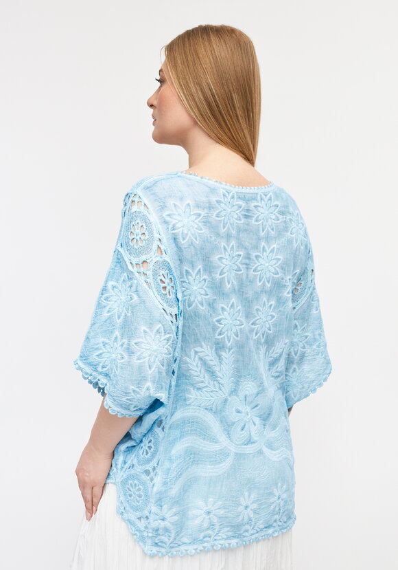 Блуза Ажурный флер шир.  580, рис. 10