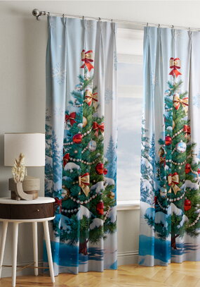 Штора Зимний сюжет