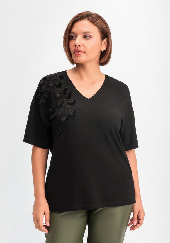 Футболка с объемным рисунком шир.  580, рис. 1