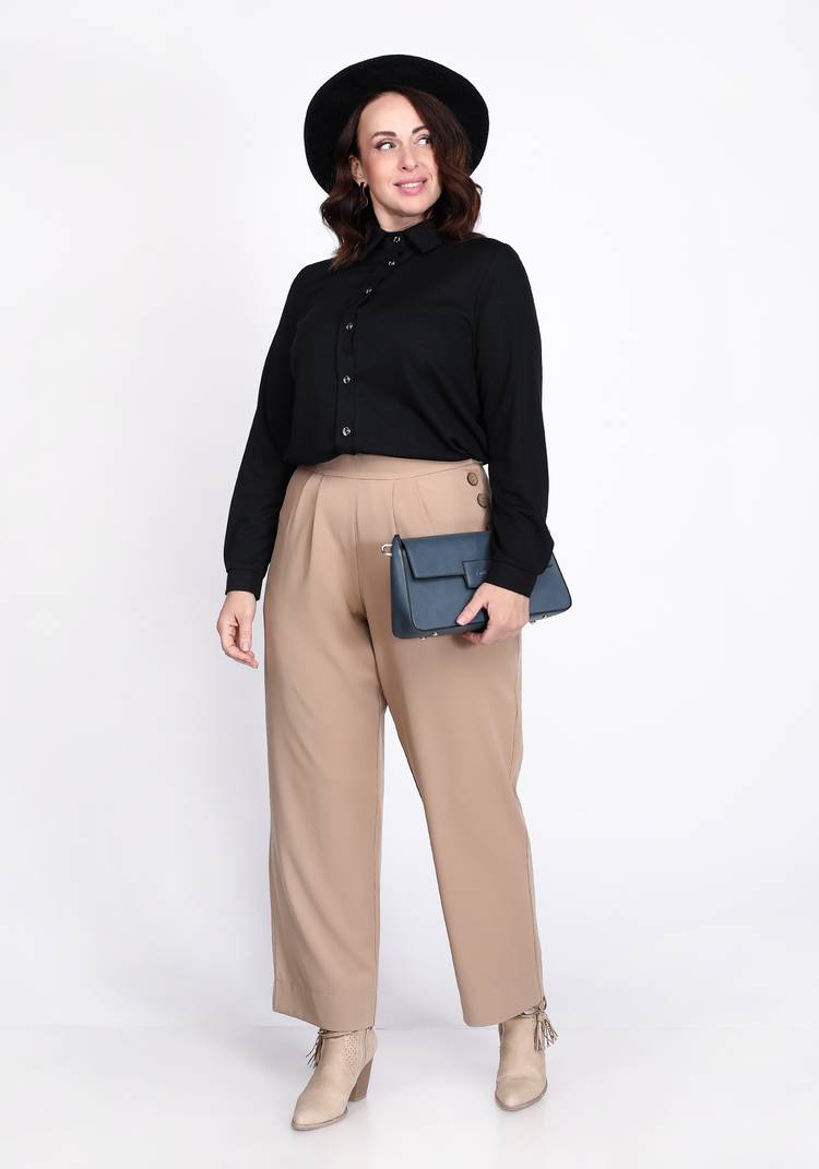 Рубашка свободного кроя с планкой шир.  750, рис. 7