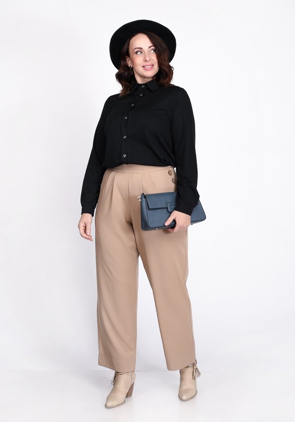 Рубашка свободного кроя с планкой шир.  580, рис. 7