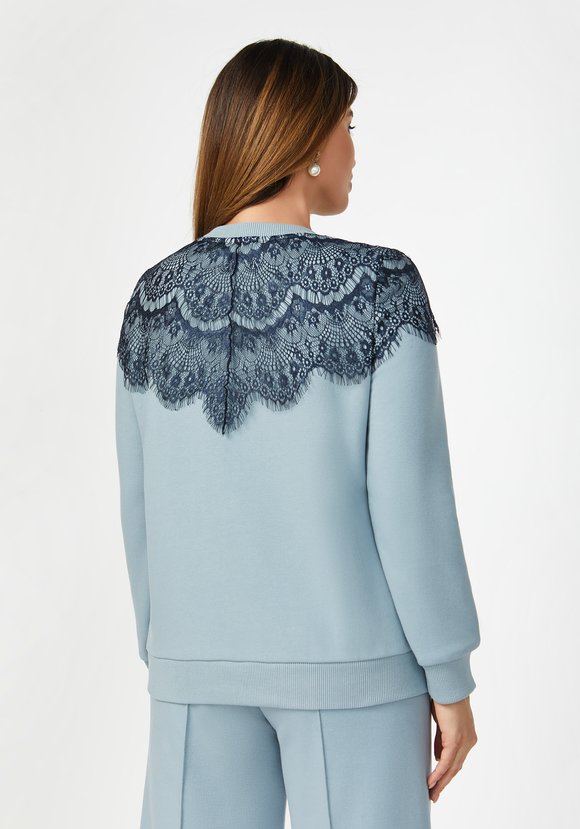 Свитшот с отделкой из гипюра шир.  580, рис. 4