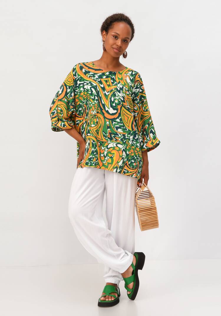 Блуза  с цельнокроеным рукавом шир.  750, рис. 33