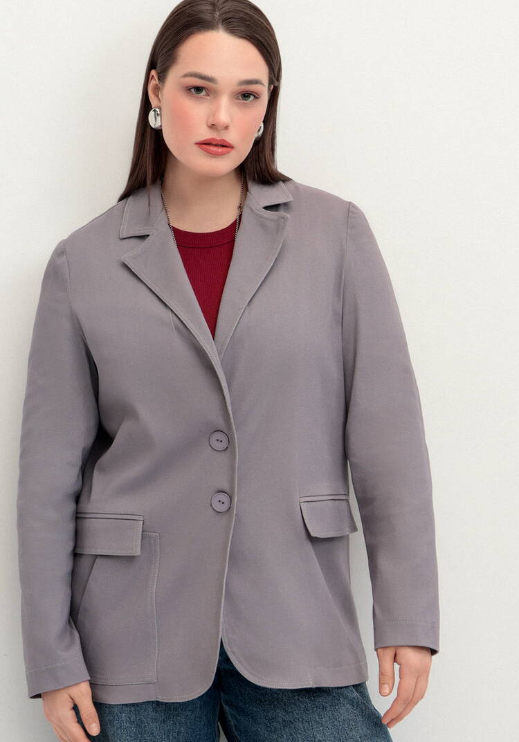 Пиджак из джинсы с карманами шир.  750, рис. 12