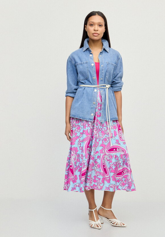 Юбка с ярусомВоздушное настроение шир.  580, рис. 16