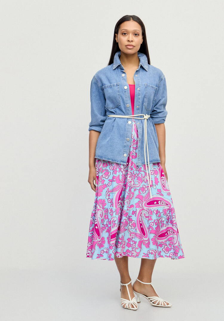 Юбка с ярусомВоздушное настроение шир.  750, рис. 16