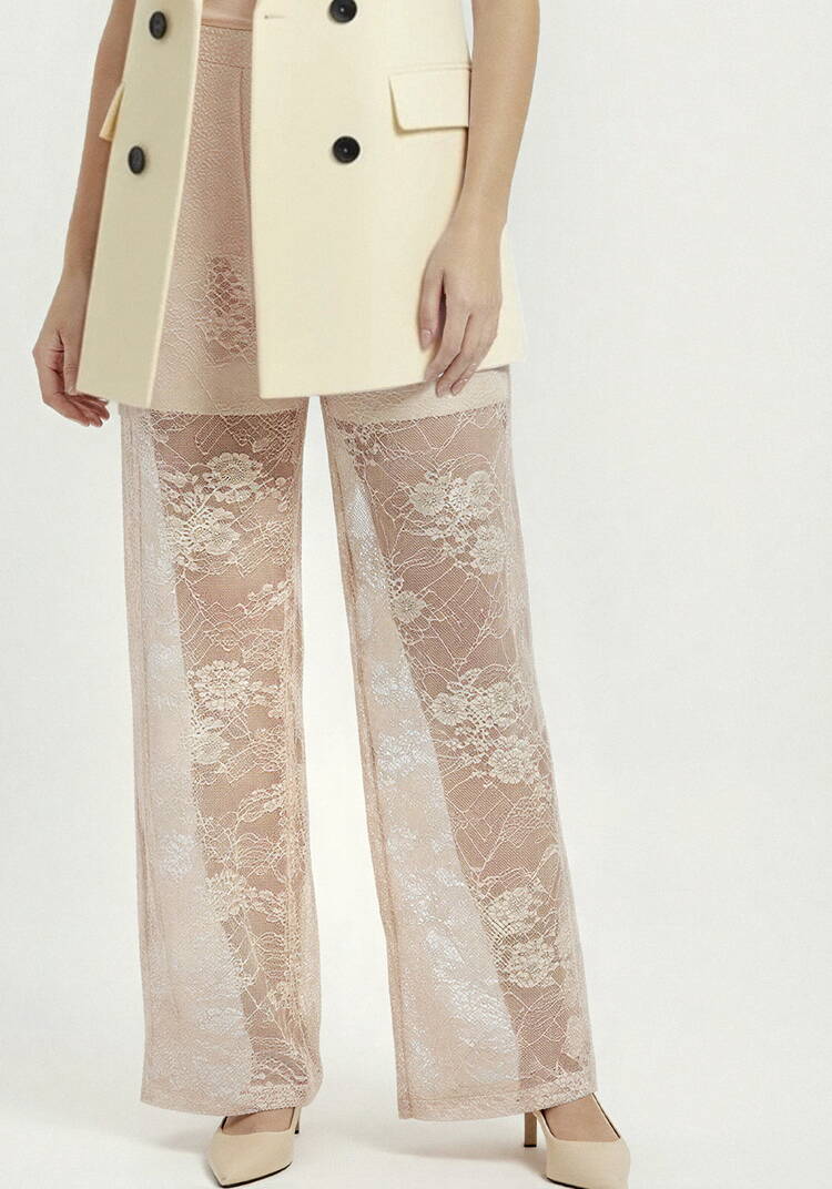 Брюки широкие из кружевной ткани шир.  750, рис. 10