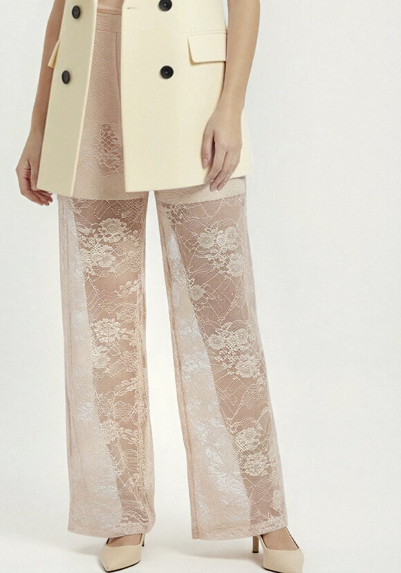 Брюки широкие из кружевной ткани шир.  580, рис. 10