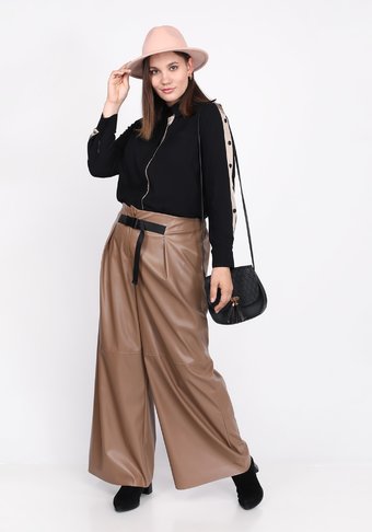 Блуза прямого силуэта с лампасами