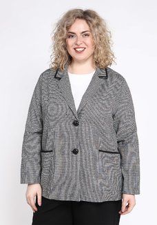 Пиджак прямого силуэта с отделкой тесьмой