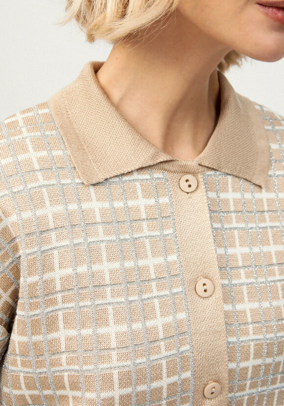 Рубашка-джемпер с отложным воротником клетка шир.  580, рис. 5