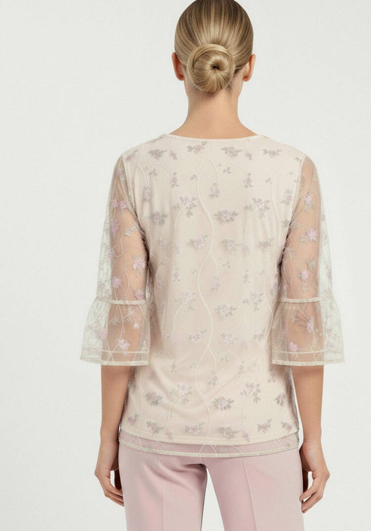 Блуза из ткани с вышивкой шир.  750, рис. 12