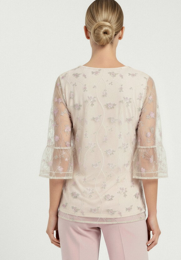 Блуза из ткани с вышивкой шир.  580, рис. 12