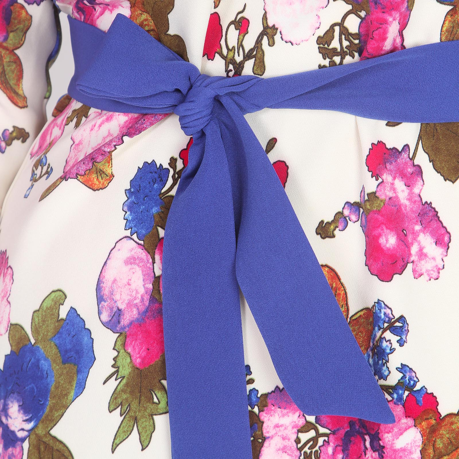 Платье-миди с V-образным вырезом и поясом Bianka Modeno, цвет розовый, размер 48 - фото 6