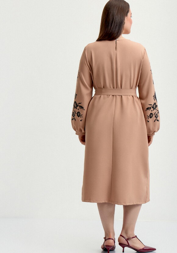 Платье с цветочным принтом А-силуэта шир.  580, рис. 3