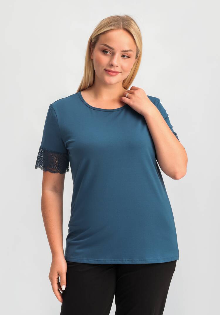 Футболка с кружевными рукавами Аманда шир.  750, рис. 6