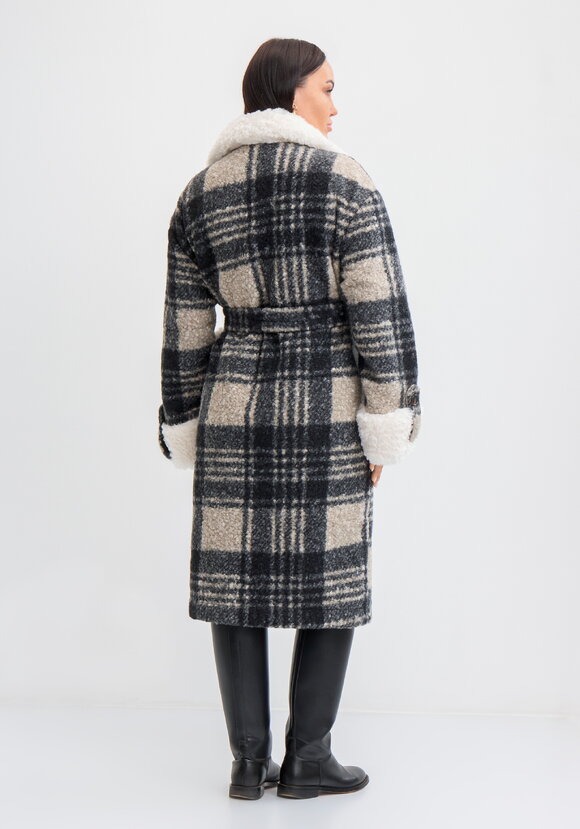 Пальто-эко в клетку шир.  580, рис. 3