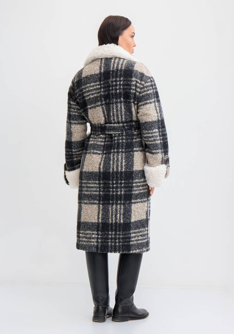 Пальто-эко в клетку шир.  750, рис. 3