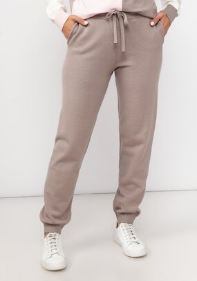 Брюки вязаные с высокой посадкой