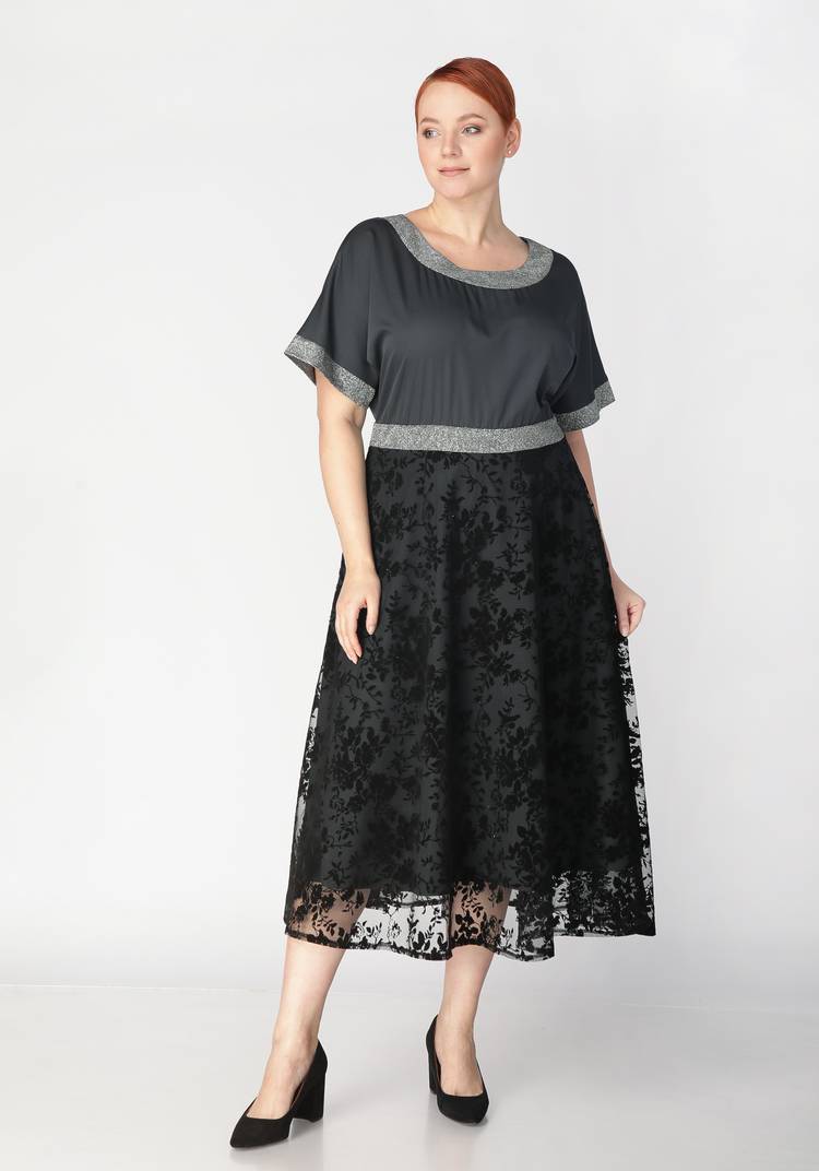 Платье с объемным принтом шир.  750, рис. 5