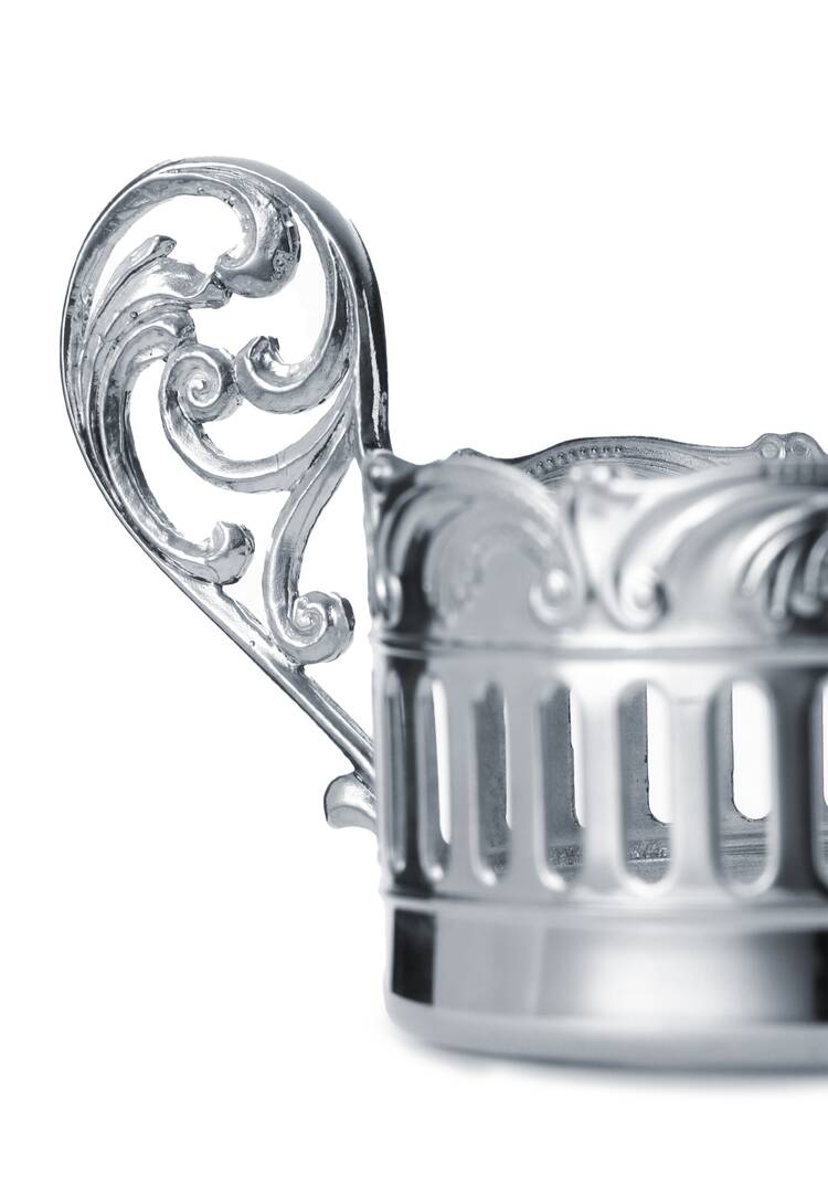 Кофейная чашка Богема фарфор, серебро шир.  750, рис. 7