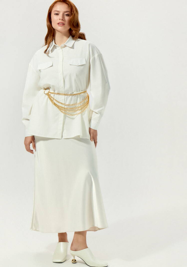 Рубашка изо льна на кулиске шир.  750, рис. 10