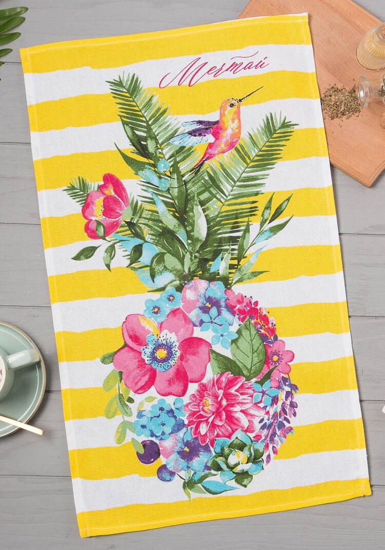 Полотенце кухонное Цветной ананас, 8 шт. шир.  750, рис. 3